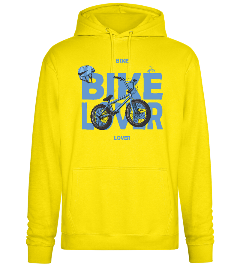 Bike Lover BMX Design - Premium Essential Unisex Hoodie_YELLOW_front