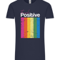 Think Positive Rainbow Design - Comfort Unisex T-Shirt_FRENCH NAVY_front