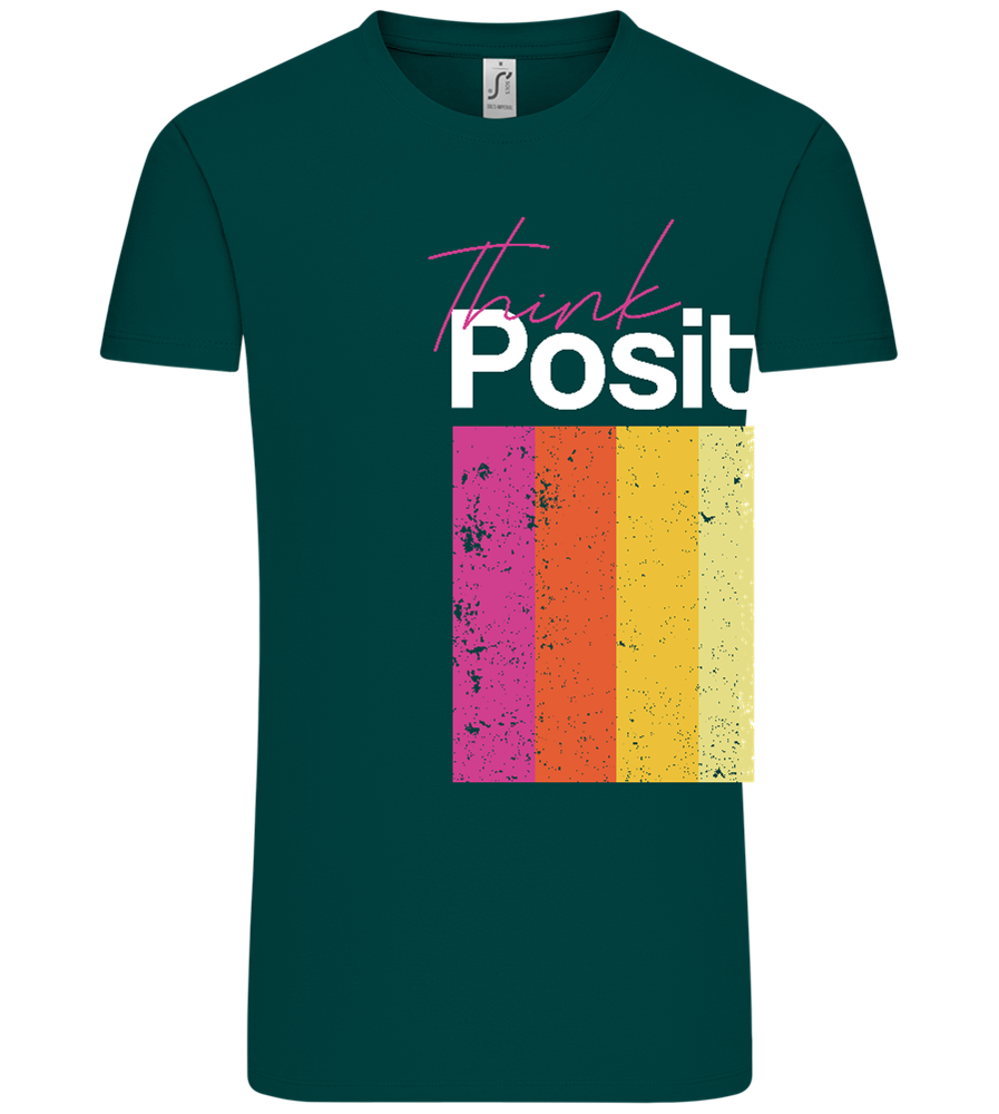 Think Positive Rainbow Design - Comfort Unisex T-Shirt_GREEN EMPIRE_front