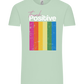 Think Positive Rainbow Design - Comfort Unisex T-Shirt_ICE GREEN_front