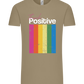 Think Positive Rainbow Design - Comfort Unisex T-Shirt_KHAKI_front