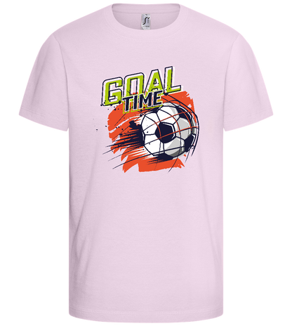 Goal Time Scored Design - Comfort kids fitted t-shirt_LIGHT PINK_front