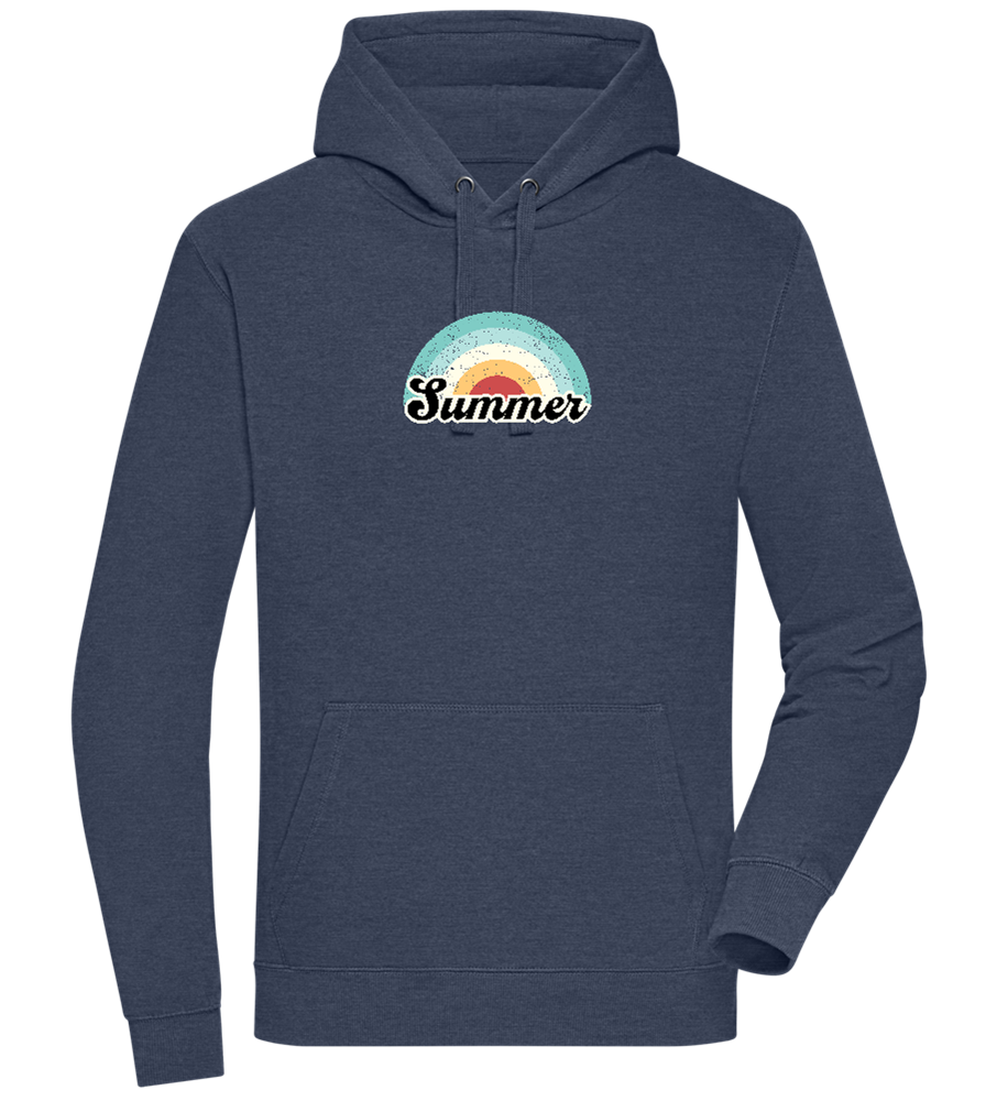 Summer Rainbow Design - Premium unisex hoodie_DENIM CHINA_front