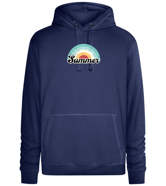 Summer Rainbow Design - Premium unisex hoodie_DENIM CHINA_front