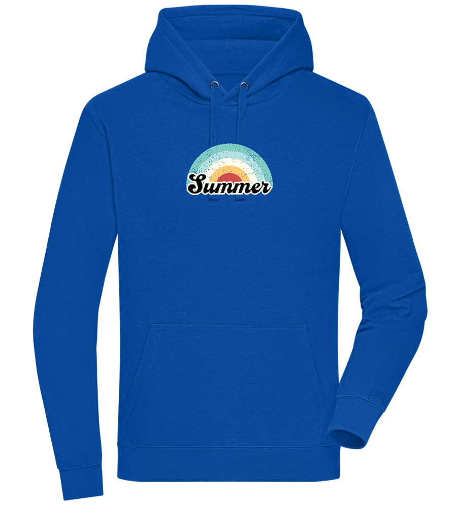 Summer Rainbow Design - Premium unisex hoodie_ROYAL_front