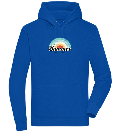 Summer Rainbow Design - Premium unisex hoodie_ROYAL_front