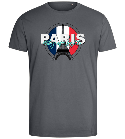 Lights in Paris Design - Comfort men's fitted t-shirt_MOUSE GREY_front