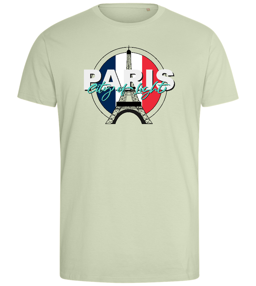 Lights in Paris Design - Comfort men's fitted t-shirt_SILESTONE_front