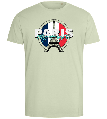 Lights in Paris Design - Comfort men's fitted t-shirt_SILESTONE_front