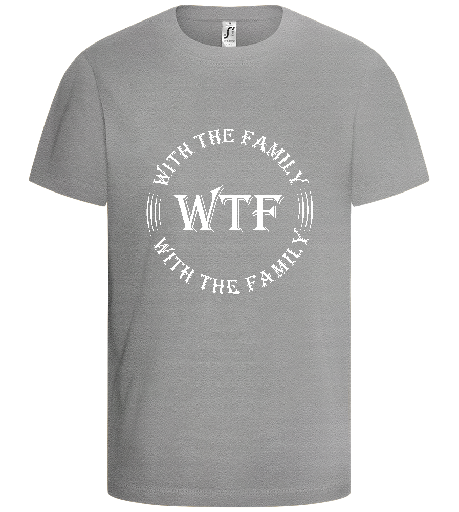 With The Family Design - Comfort kids fitted t-shirt_ORION GREY_front