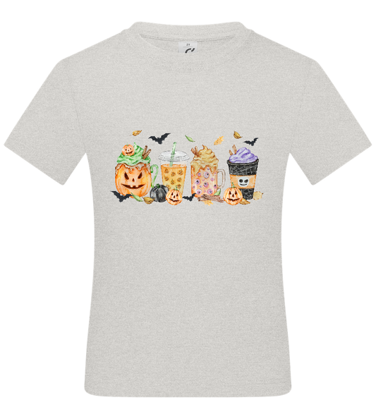 Halloween Drinks Design - Basic kids t-shirt_VIBRANT WHITE_front