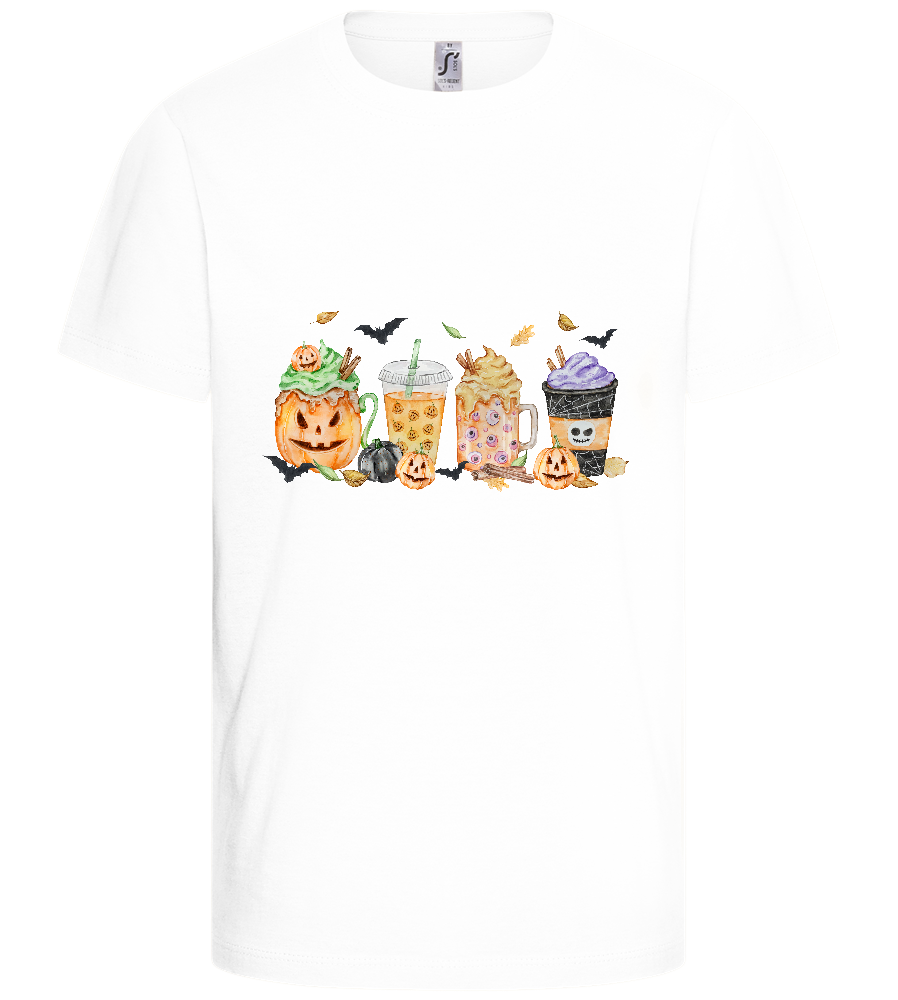 Halloween Drinks Design - Basic kids t-shirt_WHITE_front