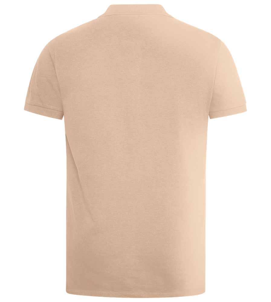 Love is Love Hearts Design - Premium men's polo shirt_SAND_back