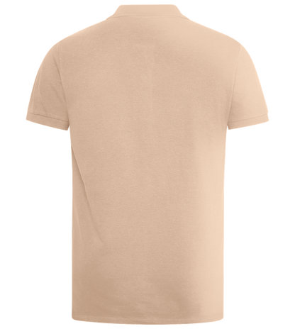 Love is Love Hearts Design - Premium men's polo shirt_SAND_back