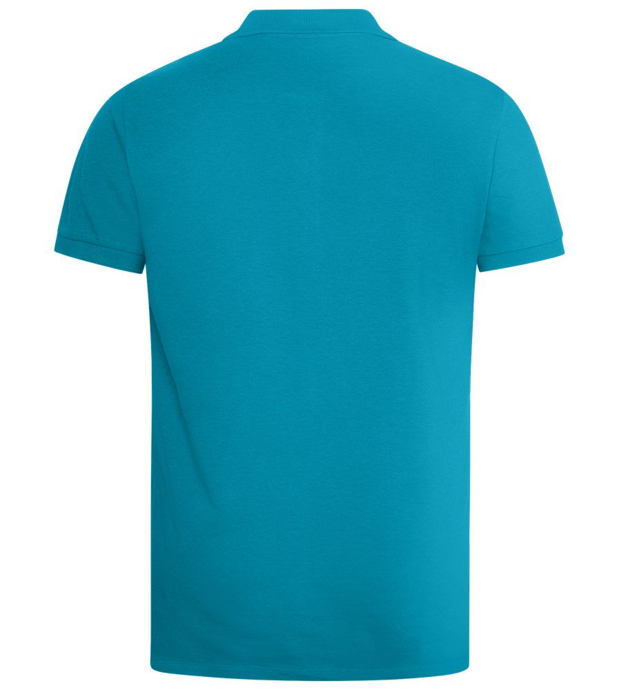 Love is Love Hearts Design - Premium men's polo shirt_TURQUOISE_back