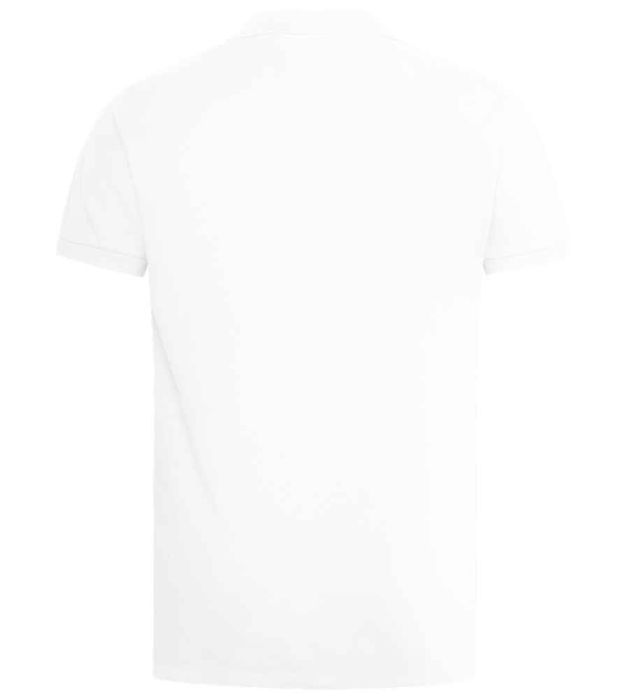 Love is Love Hearts Design - Premium men's polo shirt_WHITE_back