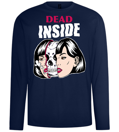 Dead Inside Design - Comfort men's long sleeve t-shirt_MARINE_front