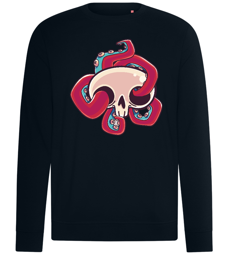 Squid Skull Design - Comfort unisex sweater_BLACK_front