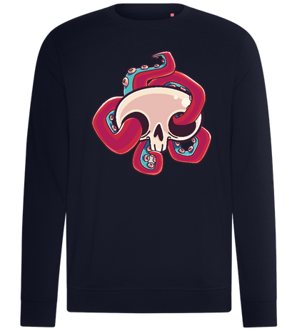 Squid Skull Design - Comfort unisex sweater_FRENCH NAVY_front