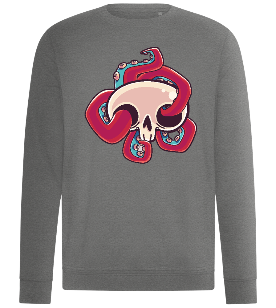 Squid Skull Design - Comfort unisex sweater_ORION GREY II_front