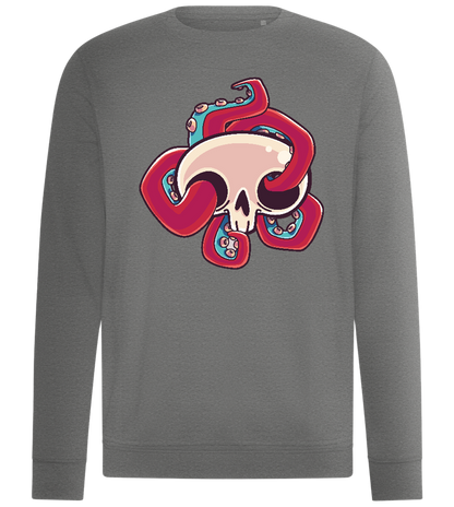 Squid Skull Design - Comfort unisex sweater_ORION GREY II_front