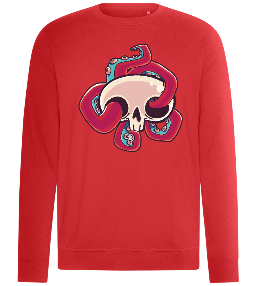 Squid Skull Design - Comfort unisex sweater_RED_front