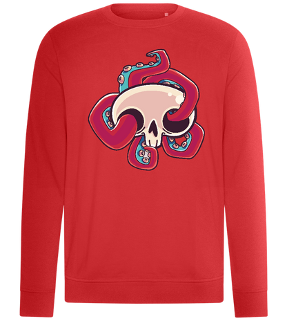 Squid Skull Design - Comfort unisex sweater_RED_front