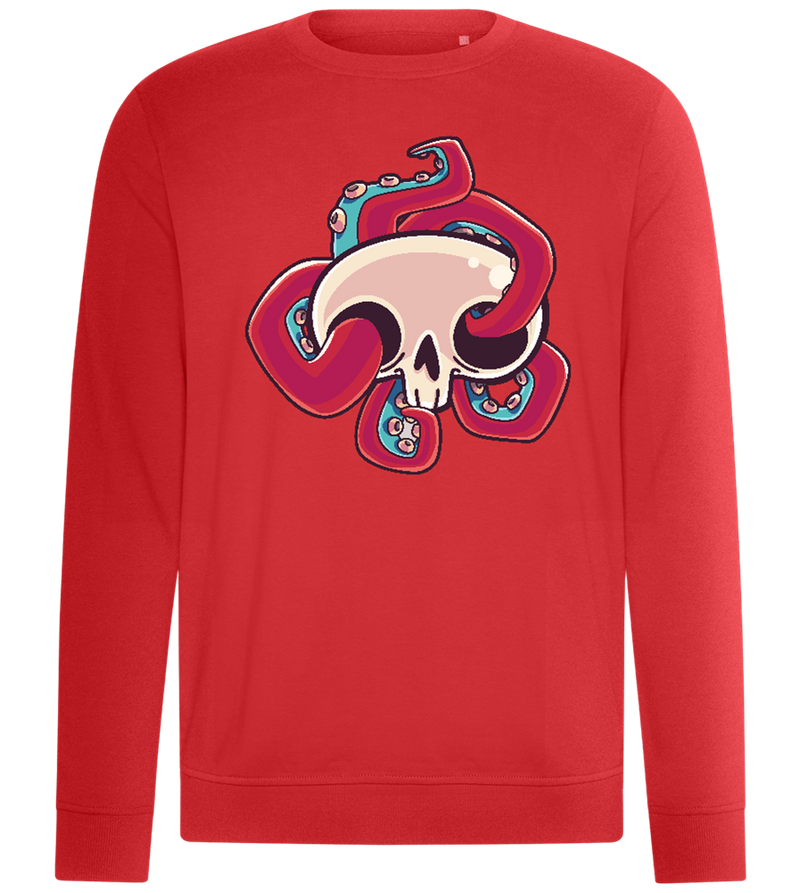 Squid Skull Design - Comfort unisex sweater_RED_front