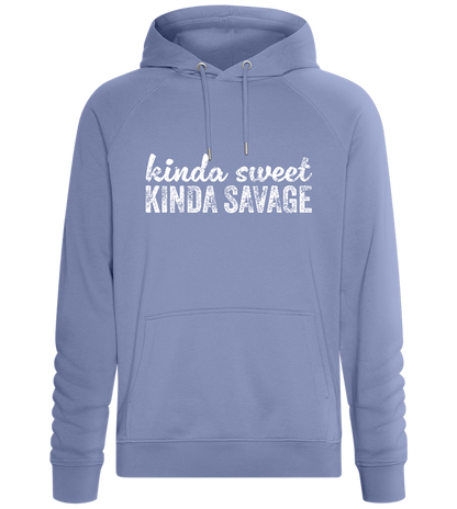 Kinda Sweet Kinda Savage Design - Comfort unisex hoodie_BLUE_front