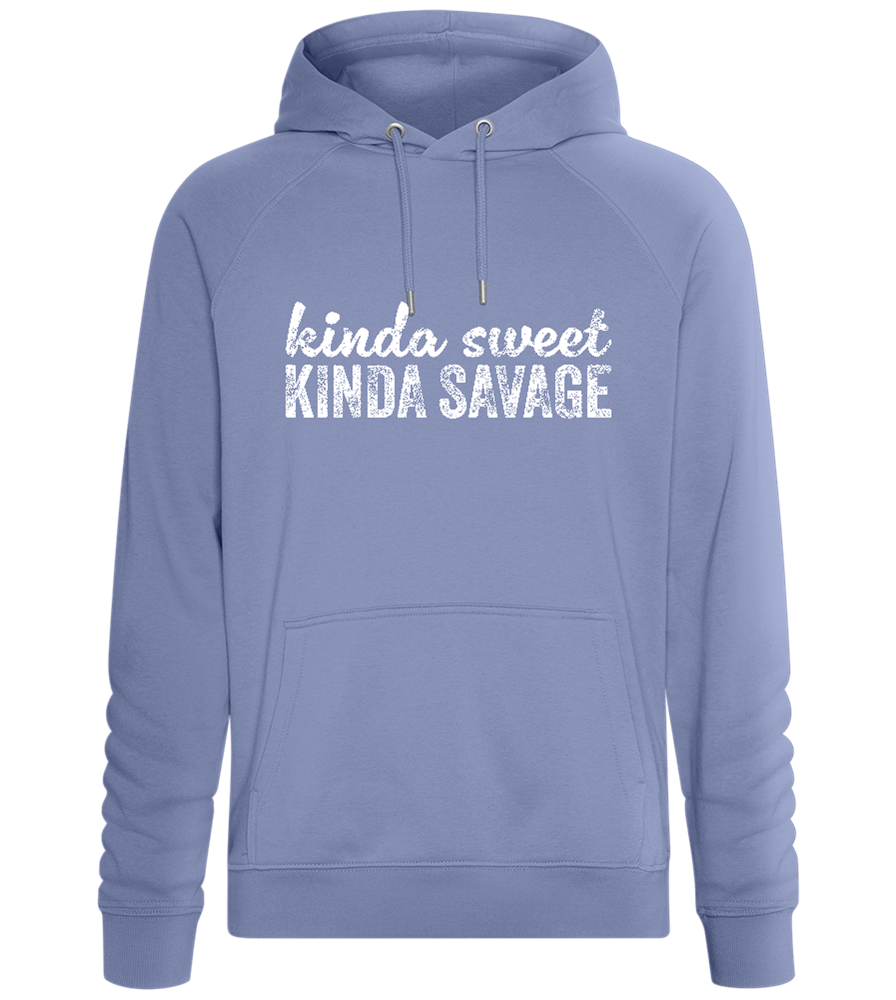 Kinda Sweet Kinda Savage Design - Comfort unisex hoodie_BLUE_front