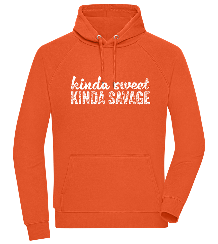 Kinda Sweet Kinda Savage Design - Comfort unisex hoodie_BURNT ORANGE_front