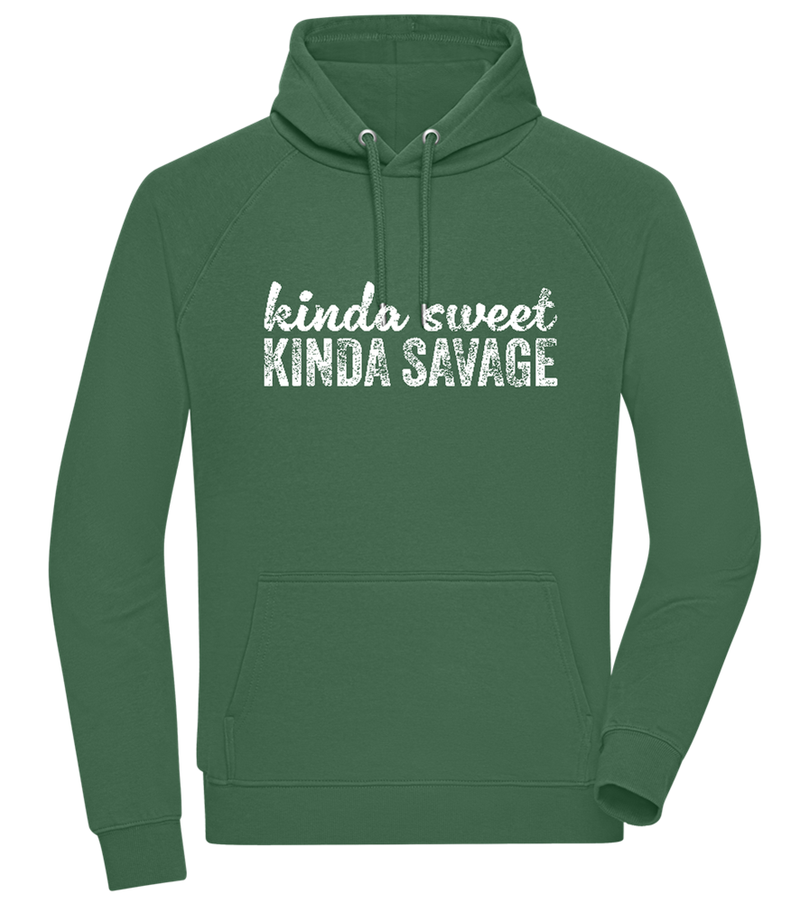 Kinda Sweet Kinda Savage Design - Comfort unisex hoodie_GREEN BOTTLE_front