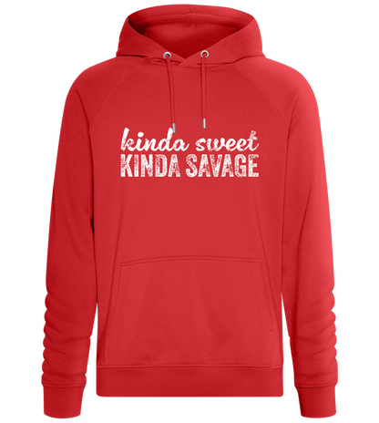 Kinda Sweet Kinda Savage Design - Comfort unisex hoodie_RED_front