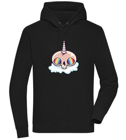 Unicorn Rainbow Design - Premium unisex hoodie_BLACK_front