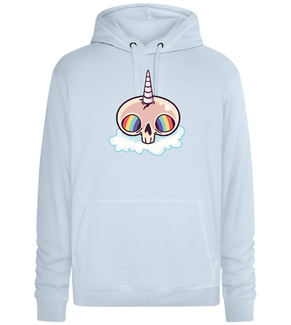 Unicorn Rainbow Design - Premium unisex hoodie_CREAMY BLUE_front