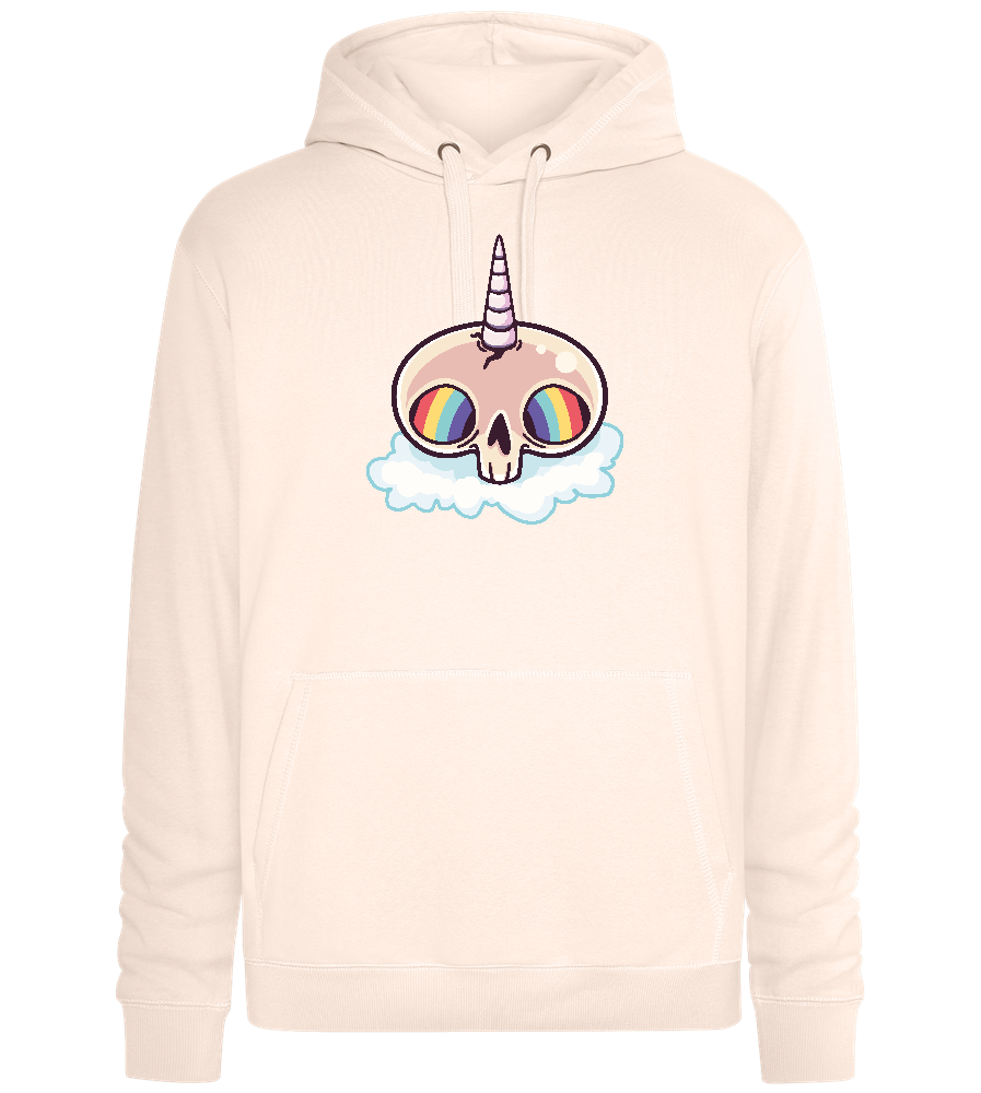 Unicorn Rainbow Design - Premium unisex hoodie_LIGHT PEACH ROSE_front