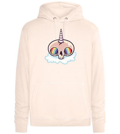 Unicorn Rainbow Design - Premium unisex hoodie_LIGHT PEACH ROSE_front