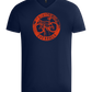 Bicycle Guerrilla Design - Basic men's v-neck t-shirt_MARINE_front