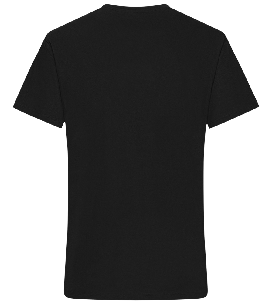 Bicycle Guerrilla Design - Basic men's v-neck t-shirt_DEEP BLACK_back