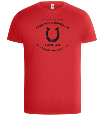 Spur Your Courage Design - Basic Unisex T-Shirt_RED_front