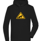 Drunk Warning Sign Design - Premium unisex hoodie_BLACK_front