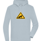 Drunk Warning Sign Design - Premium unisex hoodie_CREAMY BLUE_front