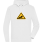 Drunk Warning Sign Design - Premium unisex hoodie_WHITE_front