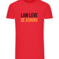 Lam Leve de Koning Design - Comfort men's fitted t-shirt_BRIGHT RED_front