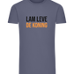 Lam Leve de Koning Design - Comfort men's fitted t-shirt_DENIM_front