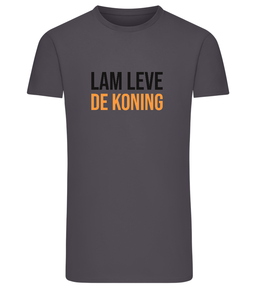 Lam Leve de Koning Design - Comfort men's fitted t-shirt_MOUSE GREY_front