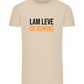 Lam Leve de Koning Design - Comfort men's fitted t-shirt_SILESTONE_front