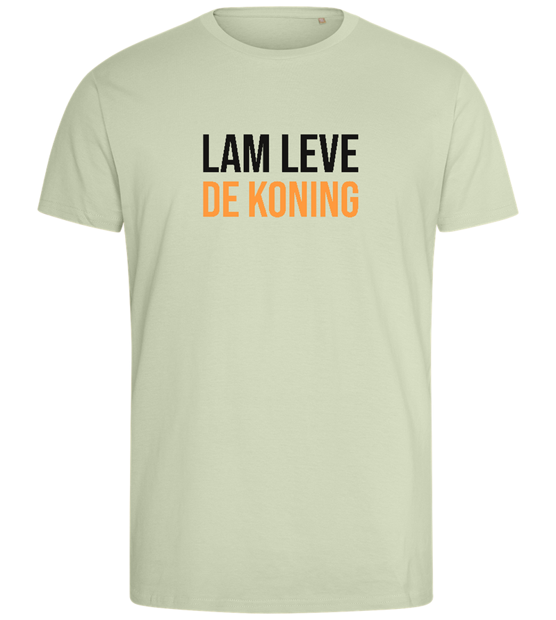 Lam Leve de Koning Design - Comfort men's fitted t-shirt_SILESTONE_front