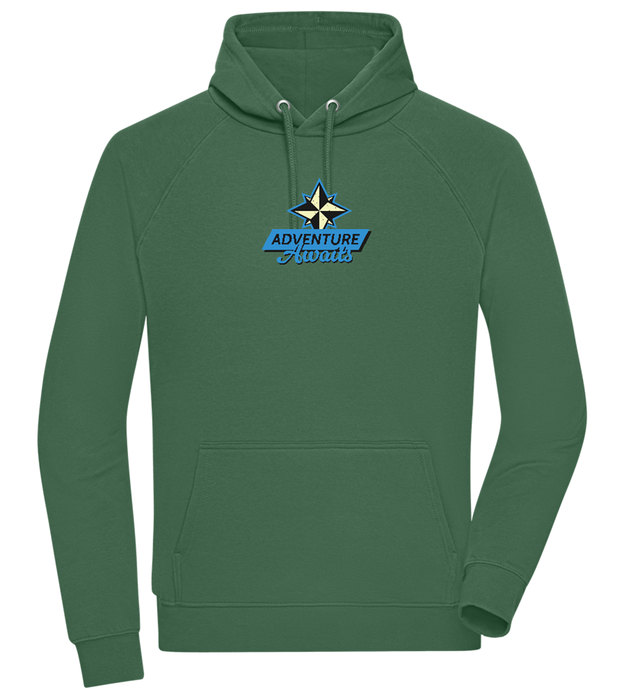 Adventure Awaits Design - Comfort unisex hoodie_GREEN BOTTLE_front