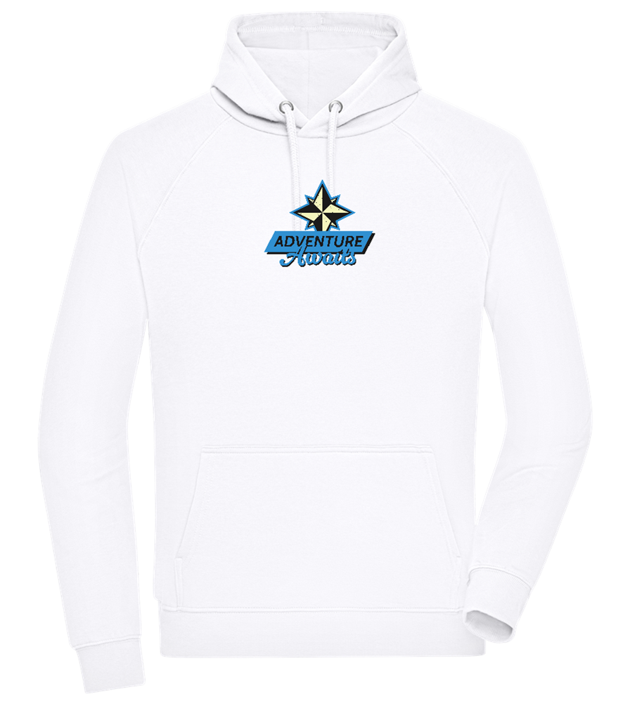 Adventure Awaits Design - Comfort unisex hoodie_WHITE_front